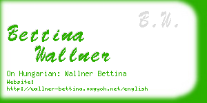 bettina wallner business card